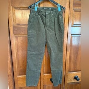 Olive Green Corduroy Pants